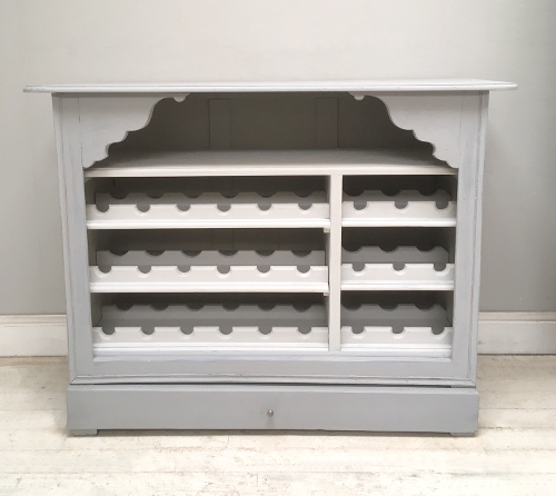 Old French Louis Philipped Cupboard / Wine Rack